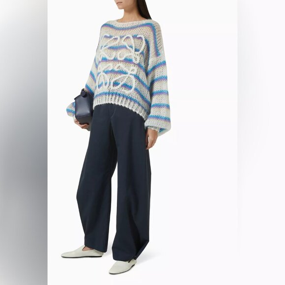 Loewe Anagram Sweater In Mohair Blend - Picture 1 of 13